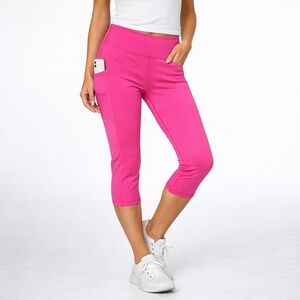 Tek Gear Pink Capri Leggings Women’s XL High Rise Workout Yoga